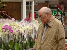 Clive With Orchids